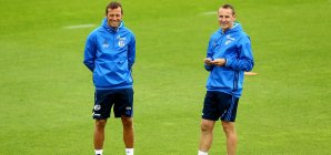 Markus Weinzierl brachte Co-Trainer Tobias Zellner vom FCA mit zu Schalke Markus Weinzierl