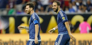 Lionel Messi und Gonzalo Higuain stehen im Aufgebot der argentinischen Nationalmannschaft Lionel Messi, Gonzalo Higuain