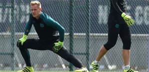 Marc-Andre ter Stegen konnte das gesamte Training wieder mitwirken Marc-Andre ter Stegen