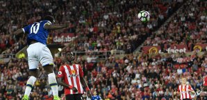 Romelu Lukaku war der Mann des Abends auf Seiten des FC Everton Romelu Lukaku