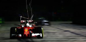 Sebastian Vettelstartet in Singapur von ganz Hinten Sebastian Vettel, Ferrari, Singapur