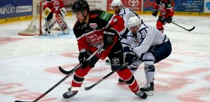 Shawn Lalonde (l.) traf für die Kölner Haie gegen München Shawn Lalonde