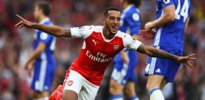 Für Theo Walcott läuft es bei den Gunners derzeit richtig rund Theo Walcott