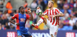 Marko Arnautovic spielt seit 2013 für Stoke City Arnautovic