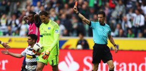 Cleber sah gegen Gladbach nach einer Notbremse gegen Stindl die Rote Karte Cleber