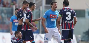 Gabbiadini sah nach einer halben Stunde die Rote Karte Gabbiadini