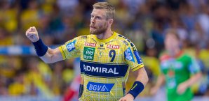 Gudjon Valur Sigurdsson und die Rhein-Neckar Löwen kamen noch einmal mit einem blauen Auge davon Gudjon Valur Sigurdsson
