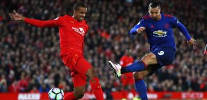Zlatan Ibrahimovic konnte gegen den FC Liverpool nicht überzeugen Ibrahimovic