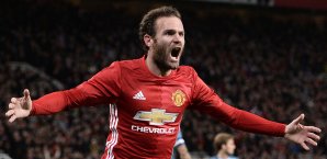 Juan Mata erzielte das goldene Tor im Stadtderby Juan Mata