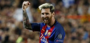 Lionel Messi traf dreimal gegen Manchester City Lionel Messi
