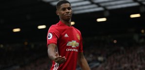 Marcus Rashford und Manchester United kamen gegen Burnley nicht über ein 0:0 hinaus Marcus Rashford