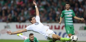 Mario Gomez steht noch immer bei null Treffern für den Vfl Wolfsburg Mario Gomez