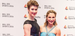 Pauline Grabosch (l.) hat die Wahl vor Niklas Kaul gewonnen Pauline Grabosch
