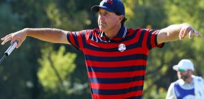 Phil Mickelson setzte sich gegen Martin Kaymers Team durch Phil Mickelson