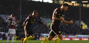 Kun Agüero war der Matchwinner für Manchester City Premier League