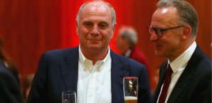 Uli Hoeneß und Karl-Heinz Rummenigge haben unterschiedliche Ansichten Uli Hoeneß, Karl-Heinz Rummenigge
