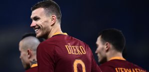 Edin Dzeko traf zum 2:1 für die Roma AS Roma
