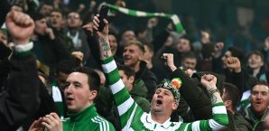 Die meisten Celtic-Fans feierten friedlich Celtic Glasgow