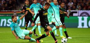 Thorgan Hazard traf im Hinspiel für Gladbach gegen Barcelona Champions League