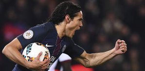 Edinson Cavani bescherte PSG immerhin einen Punkt Edinson Cavani