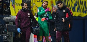 Jan Oblak musste gegen Villareal verletzt ausgewechselt werden Jan Oblak