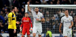 Karim Benzema markierte einen Doppelpack gegen den BVB Karim Benzema