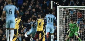 Leroy Sane erzielte den Ausgleich für Manchester City Leroy Sane