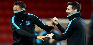 Messi und Neymar sind nicht nur Kollegen, sonder auch gute Freunde Messi