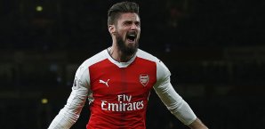 Olivier Giroud erzielte den Siegtreffer für Arsenal Olivier Giroud