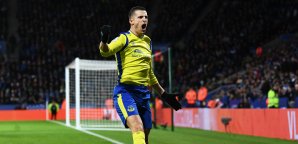 Kevin Mirallas sorgte für den Führungstreffer der Toffees Premier League