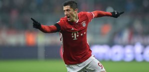Robert Lewandowski brachte die Bayern in Führung Robert Lewandowski