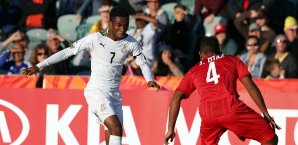 Samuel Tetteh bringt sich bei ManUnited ins Gespräch Samuel Tetteh