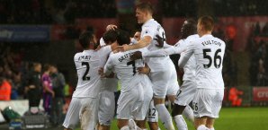 Swansea konnte sich klar gegen Sunderland durchsetzen Swansea