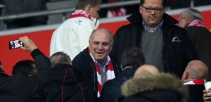 Uli Hoeneß konnte sich über Zuspruch der Bayern-Fans freuen Uli Hoeneß