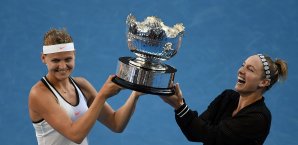Bethanie Mattek-Sands und Lucie Safarova haben das Doppel in Melbourne gewonnen Bethanie Mattek-Sands, Lucie Safarova