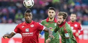 Jhon Cordoba könnte die 05er bei einem Abstieg in Richtung Schalke verlassen Jhon Cordoba