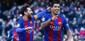 Luis Suarez und Lionel Messi dominierten auch gegen Las Palmas Primera Division