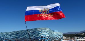 Russische Athleten scheinen sich vor Doping-Tests drücken zu wollen Russland-Flagge