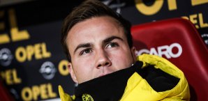 Mario Götze sitzt zumeist auf der Bank Mario Götze