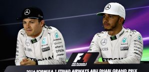 Das Verhältnis zwischen Nico Rosberg und Lewis Hamilton galt als angespannt Nico Rosberg, Lewis Hamilton