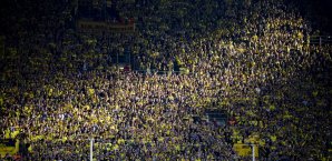 Die Südtribüne muss am Samstag leer bleiben Südtribüne