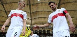 Haben mit dem VfB die ersten drei Spiele der Rückrunde gewonnen: Timo Baumgartl und Christian Gentner Timo Gaumgartl, Christian Gentner
