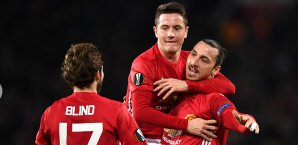 Zlatan Ibrahimovic erzielte drei Treffer für Manchester United Zlatan Ibrahimovic
