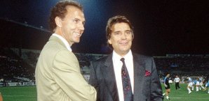 Franz Beckenbauer und Bernard Tapie Bernard Tapie