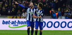 Marvin Plattenhardt sorgte mit einem sehenswerten Freistoß für den Berliner Sieg Bundesliga