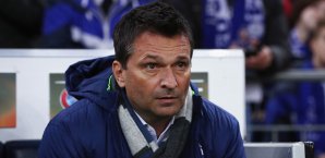 Christian Heidel spornt seine Mannschaft vor dem EL-Rückspiel an Christian Heidel