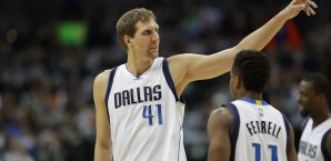 Dirk Nowitzki hat die Dallas Mavericks zum Sieg geführt Dirk Nowitzki