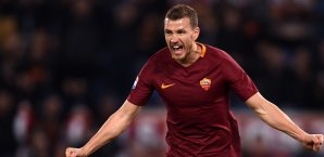 Edin Dzeko gelang gegen Sassuolo der Treffer zum 3:1-Endstand Edin Dzeko