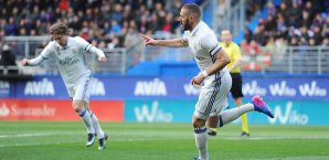 Karim Benzema traf doppelt beim Auswärtserfolg Karim Benzema