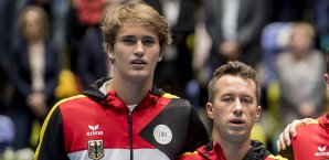 Philipp Kohlschreiber und Alexander Zverev traten bereits gemeinsam beim Davis Cup für Deutschland an Philipp Kohlschreiber, Alexander Zverev